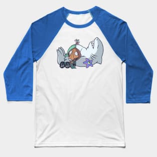 Friends Not Nom Nom - Masked Vers. Baseball T-Shirt